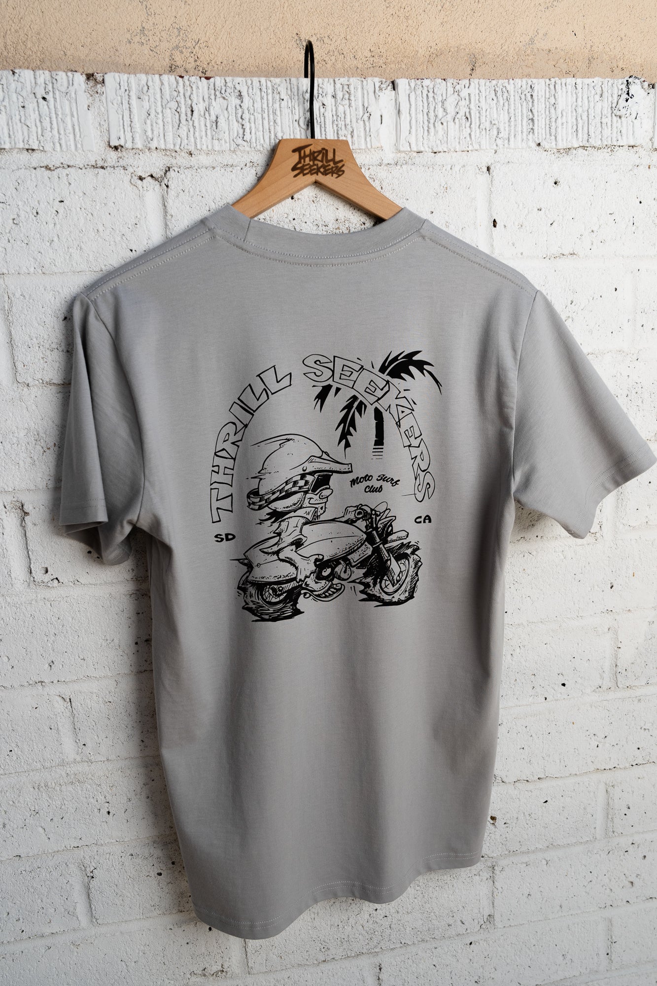 Moto Surf Club Tee - Slate - Image 5